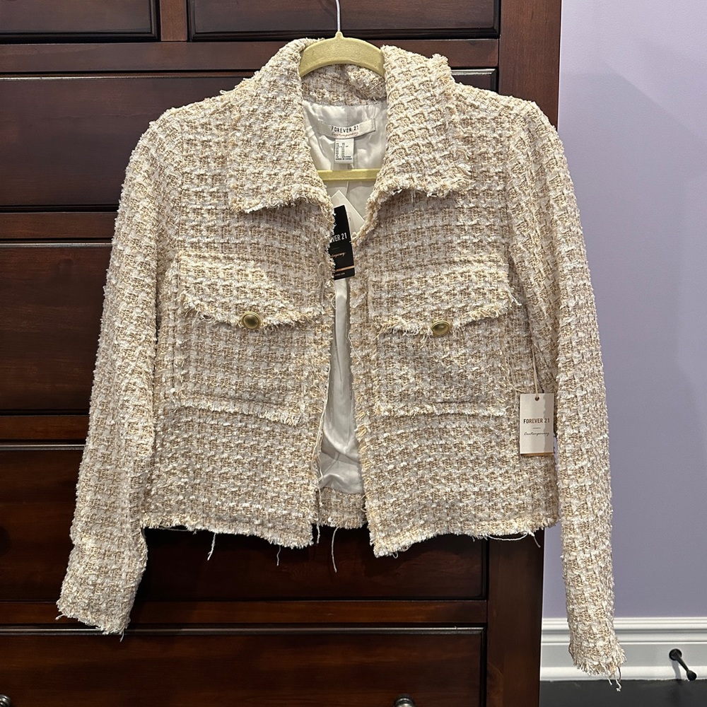 Cropped Tweed Jacket